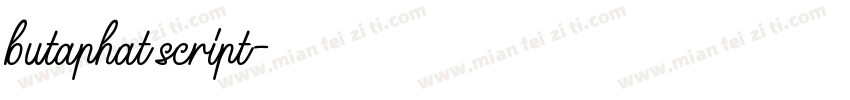 butaphat script字体转换